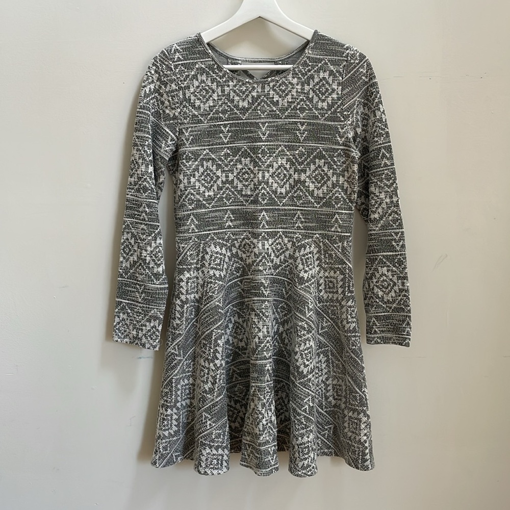 The Children’s Place gray long sleeve Skater Dress size XXL 16